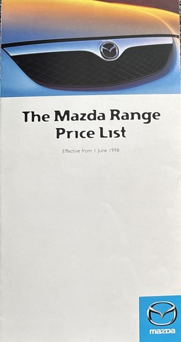 Mazda price list brochure - mazda,