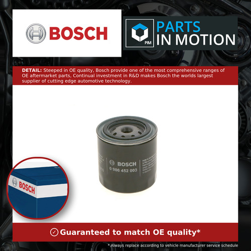Oil filter 0986452003 bosch - oil,