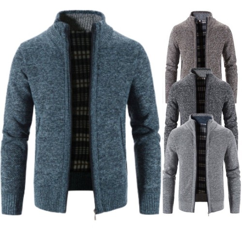 Mens fleece lined cable - lined,