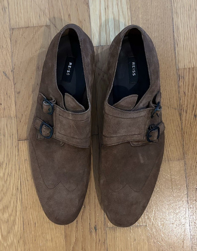Reiss men brown suede - brown,