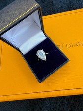 Stunning 4.12 Ct Pear Lab