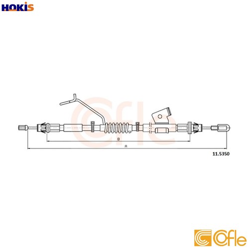 Cable pull parking brake - cable,