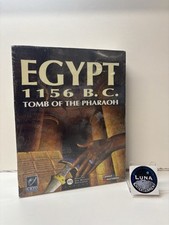 EGYPT 1156 BC : TOMB OF THE PHARAOH - 1998 PC GAME - ORIGINAL RARE BIG BOX