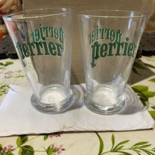 Perrier classic water - classic, glasses
