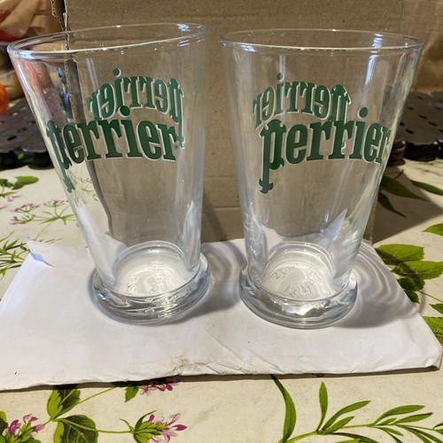 Perrier classic water - water, glasses