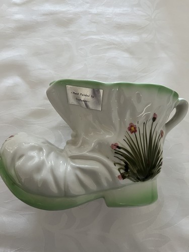 Vintage kitsch boot plant pot - vintage,