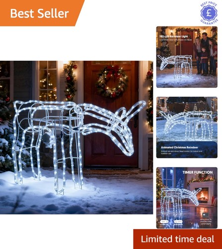 Animated christmas reindeer - animated,