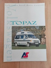 VW T4 Transporter Autosleeper Topaz Motorhome Camper Original Sales Brochure