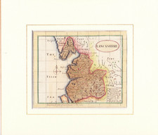 Lancashire, 1784 county map