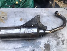Laser Stainless Exhaust For Piaggio Gilera Vespa 50 Zip Typhoon Nrg