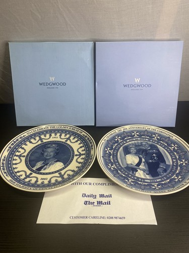 Wedgwood plates 50th - wedgwood,