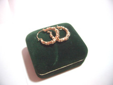 VINTAGE-9CT YELLOW GOLD CREOLE