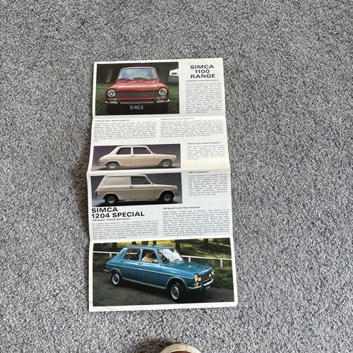 Simca 1000 1100 1204 - , 1501