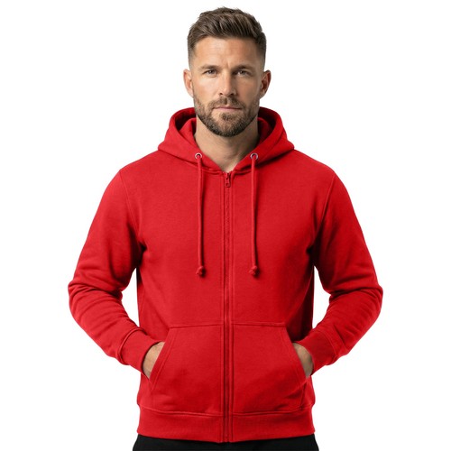 Plain full zip - plain, hoodie