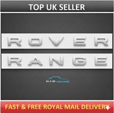 Matt Silver Badge Letters fit