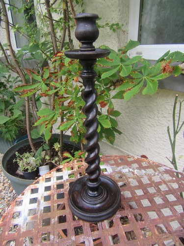 Candle stick holder wooden - candle,