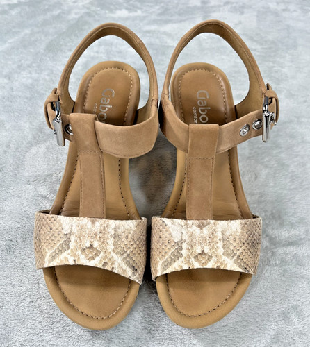 Gabor karen beige suede wedge - karen,