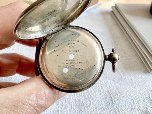 Antique 935 silver pocket - 0.935,