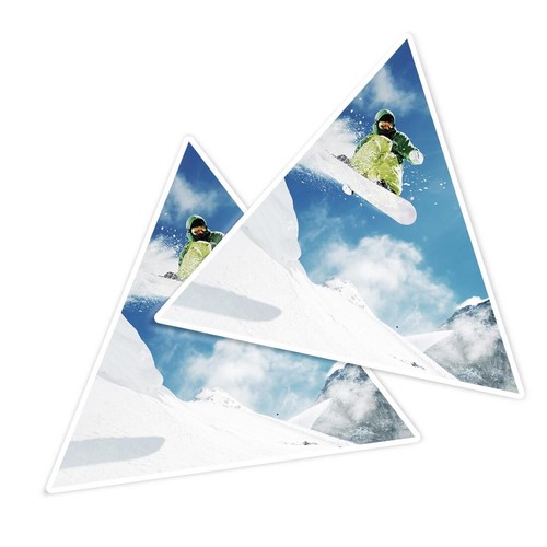 Triangle shape vinyl - 2x,