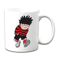 DENNIS THE MENACE PERSONALISED White Tea/Coffee Mug Any Age Name Message 