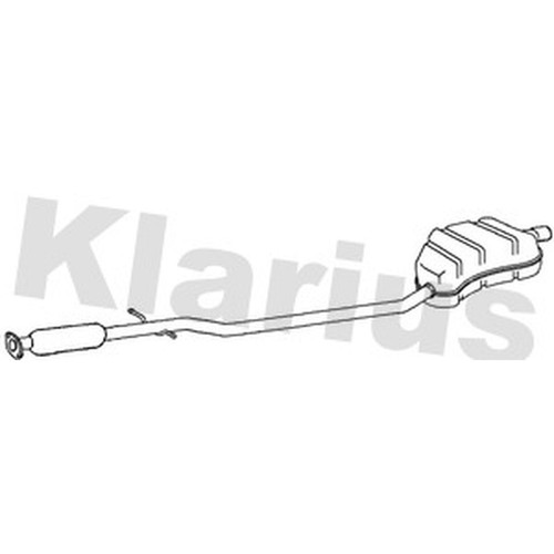 Exhaust rear back box for - rear,