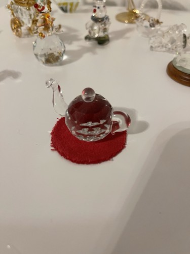 Crystal tea pot ornament - tea,