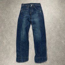 Levis Jeans Mens W28 L32 Blue Engineered Twisted Denim Y2K Button Fly 00001