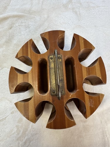 Vintage wooden poker chip and - vintage,
