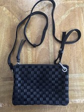 Topshop Black Leather & Suede