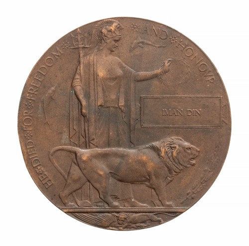 Ww1 memorial plaque iman - ww1, din