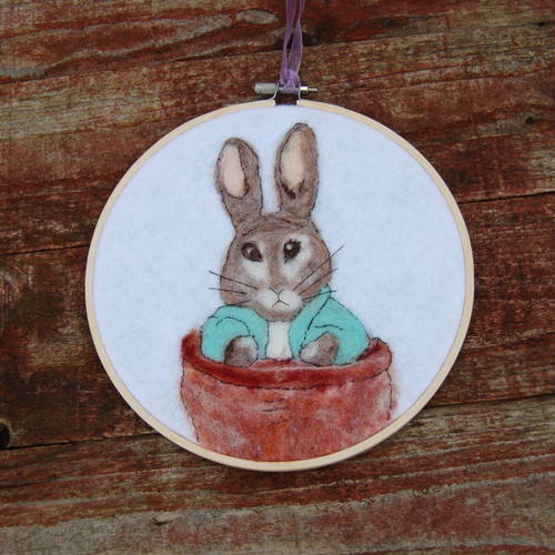 Needle felted wool - wool, a