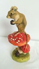 TEVIOTDALE, MOUSE ON TOADSTOOL 1979, Very Rare, Hand Made in Scotland