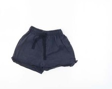 M&S Girls Blue Cotton Blend