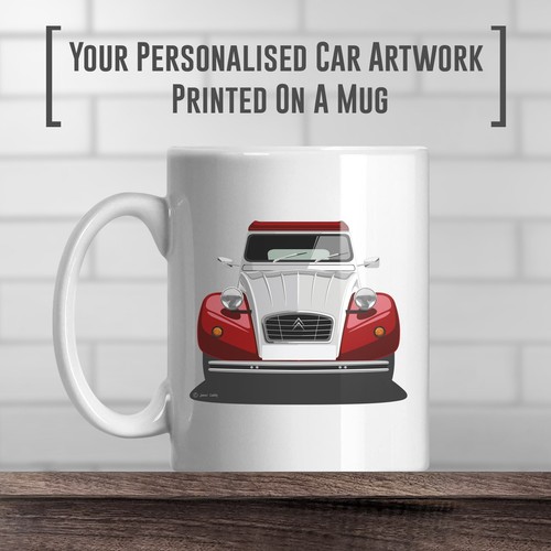 Citroen 2cv coffee mug - 2cv,