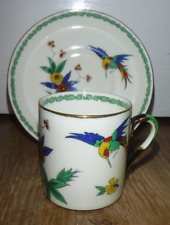 Exquisite Tuscan Exotic Bird Cup & Saucer ~ Excellent ~ 1st