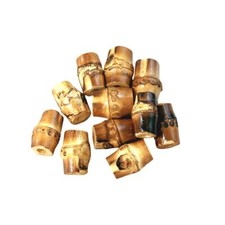 Macramé Beads, Real Bamboo Wood, Wooden with Large Hole 15 pack ,BB1