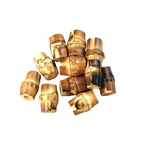 Macramé beads real bamboo - real,