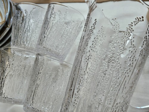 Set pressed glass - of,