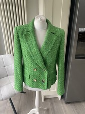 ZARA APPLE GREEN TEXTURED