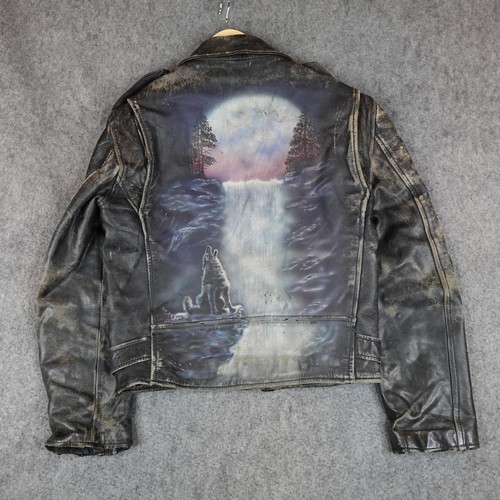 Vintage leather jacket mens - vintage,