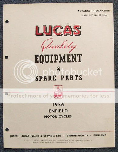 Lucas electrics enfield - lucas,