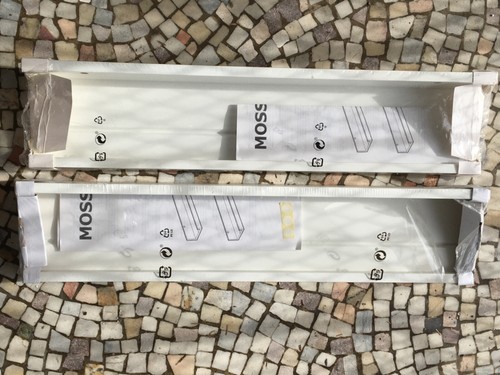 Ikea white mosslanda shelf - 2,