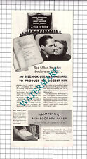Hammermill Paper Co Erie Janet Gaynor Fredric March Advert  - 1937 Clipping