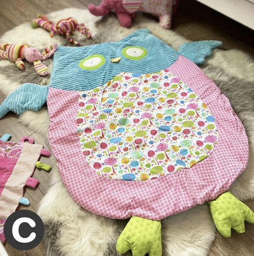 Cute owl baby play mat - play,