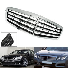 Front Bumper Centre Grille Chrome For Mercedes E-Class W212 E 220 E 250 2009-13