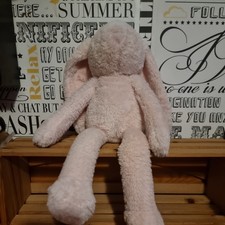 LARGE Primark Cares Pale Pink Bunny Rabbit Baby Soft Toy 42cm