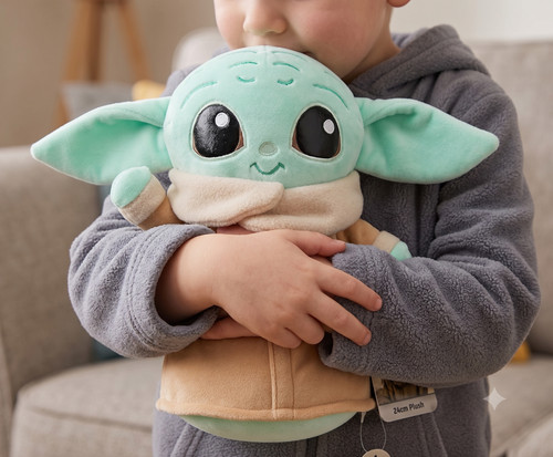 Grogu squishy plush toy 25cm - plush,