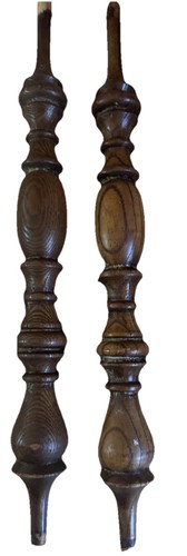 Vtg oak balusters - 2,