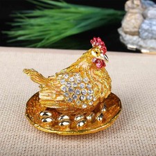 Hen Hatching Eggs Jewelry Box