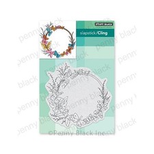 Penny Black Cling Rubber Stamps - Winged Wreath 40-886